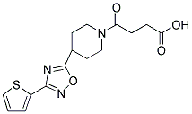 4-OXO-4-[4-(3-(THIEN-2-YL)-1,2,4-OXADIAZOL-5-YL)PIPERIDIN-1-YL]BUTANOIC ACID Struktur