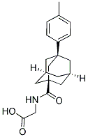 (([3-(4-METHYLPHENYL)-1-ADAMANTYL]CARBONYL)AMINO)ACETIC ACID Struktur