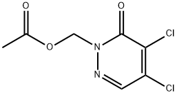 [4,5-DICHLORO-6-OXO-1(6H)-PYRIDAZINYL]METHYL ACETATE Struktur