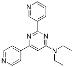 N,N-DIETHYL-2-PYRIDIN-3-YL-6-PYRIDIN-4-YLPYRIMIDIN-4-AMINE Struktur