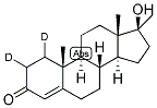 4-ANDROSTEN-17ALPHA-METHYL-17BETA-OL-3-ONE-1,2-D2 Struktur