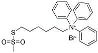 6-(TRIPHENYLAMMONIUM)HEXYL METHANETHIOSULFONATE BROMIDE Struktur