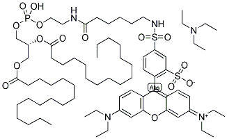 RHODAMINE RED(TM)-X 1,2-DIHEXADECANOYL-SN-GLYCERO-3-PHOSPHOETHANOLAMINE, TRIETHYLAMMONIUM SALT Struktur