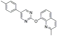 2-METHYL-8-([5-(4-METHYLPHENYL)PYRIMIDIN-2-YL]OXY)QUINOLINE Struktur