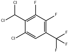 6-CHLORO-2,3-DIFLUORO-4-(TRIFLUOROMETHYL)BENZAL CHLORIDE Struktur