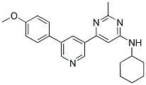 CYCLOHEXYL-(6-[5-(4-METHOXY-PHENYL)-PYRIDIN-3-YL]-2-METHYL-PYRIMIDIN-4-YL)-AMINE Struktur