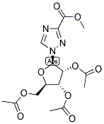 1-(2,3,5-TRI-O-ACETYL-BETA-D-RIBOFURANOSYL)-1H-1,2,4-TRIAZOLE-3-CARBOXYLIC ACID, METHYL ESTER Struktur