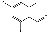 2,4-DIBROMO-6-FLUOROBENZALDEHYDE Struktur