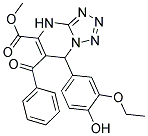 METHYL 6-BENZOYL-7-(3-ETHOXY-4-HYDROXYPHENYL)-4,7-DIHYDROTETRAZOLO[1,5-A]PYRIMIDINE-5-CARBOXYLATE Struktur