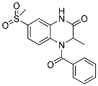 4-BENZOYL-3-METHYL-7-(METHYLSULFONYL)-3,4-DIHYDROQUINOXALIN-2(1H)-ONE Struktur