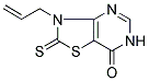 3-ALLYL-2-THIOXO-2,3-DIHYDRO[1,3]THIAZOLO[4,5-D]PYRIMIDIN-7(6H)-ONE Struktur