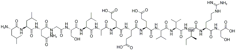 H-LEU-LEU-ASN-GLY-SER-LEU-ALA-GLU-GLU-GLU-VAL-VAL-ILE-ARG-SER-OH Struktur