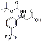 BOC-(S)-3-AMINO-3-(3-TRIFLUOROMETHYL-PHENYL)-PROPIONIC ACID Struktur