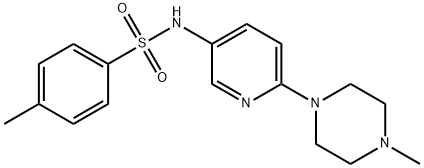 4-METHYL-N-[6-(4-METHYLPIPERAZINO)-3-PYRIDINYL]BENZENESULFONAMIDE Struktur