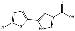 5-(5-CHLORO-THIOPHEN-2-YL)-2H-PYRAZOLE-3-CARBOXYLIC ACID Struktur