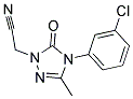 2-[4-(3-CHLOROPHENYL)-3-METHYL-5-OXO-4,5-DIHYDRO-1H-1,2,4-TRIAZOL-1-YL]ACETONITRILE Struktur