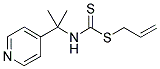 N-[DIMETHYL-(PYRIDIN-4-YL)METHYL]DITHIOCARBAMIC ACID, S-ALLYL ESTER Struktur