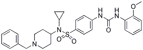 N-[4-(((1-BENZYLPIPERIDIN-4-YL)CYCLOPROPYLAMINO)SULPHONYL)PHENYL]-N'-(2-METHOXYPHENYL)UREA Struktur