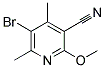 5-BROMO-2-METHOXY-4,6-DIMETHYLNICOTINONITRILE Struktur