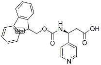 (S)-3-(9H-FLUOREN-9-YLMETHOXYCARBONYLAMINO)-3-PYRIDIN-4-YL-PROPIONIC ACID Struktur