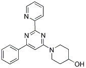 1-(6-PHENYL-2-PYRIDIN-2-YLPYRIMIDIN-4-YL)PIPERIDIN-4-OL Struktur