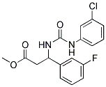 METHYL 3-([(3-CHLOROANILINO)CARBONYL]AMINO)-3-(3-FLUOROPHENYL)PROPANOATE Struktur