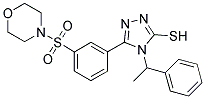 5-[3-(MORPHOLINE-4-SULFONYL)-PHENYL]-4-(1-PHENYL-ETHYL)-4H-[1,2,4]TRIAZOLE-3-THIOL Struktur