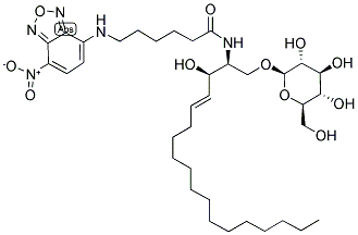 C6-NBD SPHINGOSINE, BETA-D-GLUCOSYL Struktur