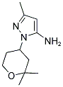 2-(2,2-DIMETHYL-TETRAHYDRO-PYRAN-4-YL)-5-METHYL-2H-PYRAZOL-3-YLAMINE Struktur