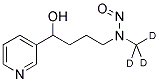 4-(METHYL-D3-NITROSAMINO)-1-(3-PYRIDYL)-1-BUTANOL Struktur