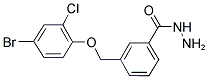 3-(4-BROMO-2-CHLORO-PHENOXYMETHYL)-BENZOIC ACID HYDRAZIDE Struktur