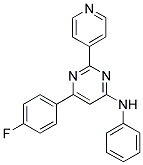 6-(4-FLUOROPHENYL)-N-PHENYL-2-PYRIDIN-4-YLPYRIMIDIN-4-AMINE Struktur