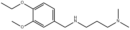 N'-(4-ETHOXY-3-METHOXYBENZYL)-N,N-DIMETHYLPROPANE-1,3-DIAMINE Struktur