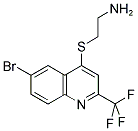 4-(2-AMINOETHYLTHIO)-6-BROMO-2-(TRIFLUOROMETHYL)QUINOLINE Struktur