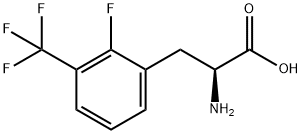 2-FLUORO-3-(TRIFLUOROMETHYL)-DL-PHENYLALANINE Struktur