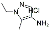 1-ETHYL-5-METHYL-1H-PYRAZOL-4-YLAMINE HYDROCHLORIDE Struktur