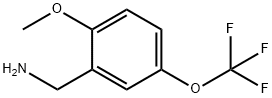 2-METHOXY-5-TRIFLUOROMETHOXY-BENZYLAMINE Struktur