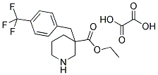 3-[4-(TRIFLUOROMETHYL)BENZYL]PIPERIDINE-3-ETHYLCARBOXYLATE OXALATE Struktur