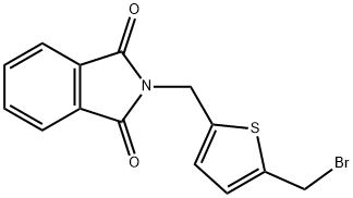 2-(BROMOMETHYL)-5-(PHTHALIMIDOMETHYL)THIOPHENE Struktur