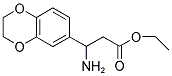 3-AMINO-3-(2,3-DIHYDRO-BENZO[1,4]DIOXIN-6-YL)-PROPIONIC ACID ETHYL ESTER Struktur