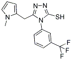 5-[(1-METHYL-1H-PYRROL-2-YL)METHYL]-4-[3-(TRIFLUOROMETHYL)PHENYL]-4H-1,2,4-TRIAZOLE-3-THIOL Struktur