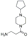 3-AMINO-1-(4-CYCLOPENTYL-PIPERAZIN-1-YL)-PROPAN-1-ONE Struktur