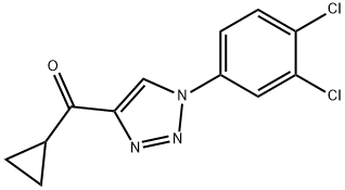 CYCLOPROPYL[1-(3,4-DICHLOROPHENYL)-1H-1,2,3-TRIAZOL-4-YL]METHANONE Struktur