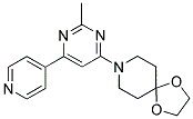 8-(2-METHYL-6-PYRIDIN-4-YLPYRIMIDIN-4-YL)-1,4-DIOXA-8-AZASPIRO[4.5]DECANE Struktur