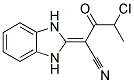 4-CHLORO-2-(1,3-DIHYDRO-2H-BENZIMIDAZOL-2-YLIDENE)-3-OXOPENTANENITRILE Struktur