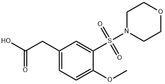 [4-METHOXY-3-(MORPHOLINE-4-SULFONYL)-PHENYL]-ACETIC ACID Struktur