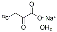 2-KETOBUTYRIC-4-13C ACID SODIUM SALT MONOHYDRATE Struktur