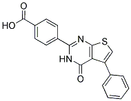 4-(4-OXO-5-PHENYL-3,4-DIHYDROTHIENO[2,3-D]PYRIMIDIN-2-YL)BENZOIC ACID Struktur