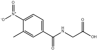 (3-METHYL-4-NITRO-BENZOYLAMINO)-ACETIC ACID Struktur