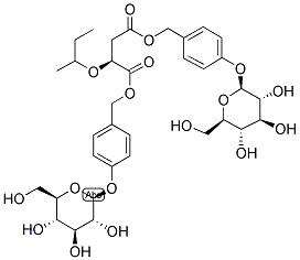 BIS[(4-B-GLUCOPYRANOSYLOXY)BENZYL]-(S)-(-)-2-SEC-BUTYLMALATE Struktur